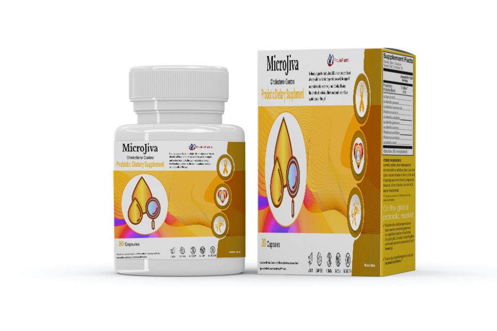 MicroJiva Cholesterol Plus+ Probiotic Dietary Supplement - Proviva Pharma